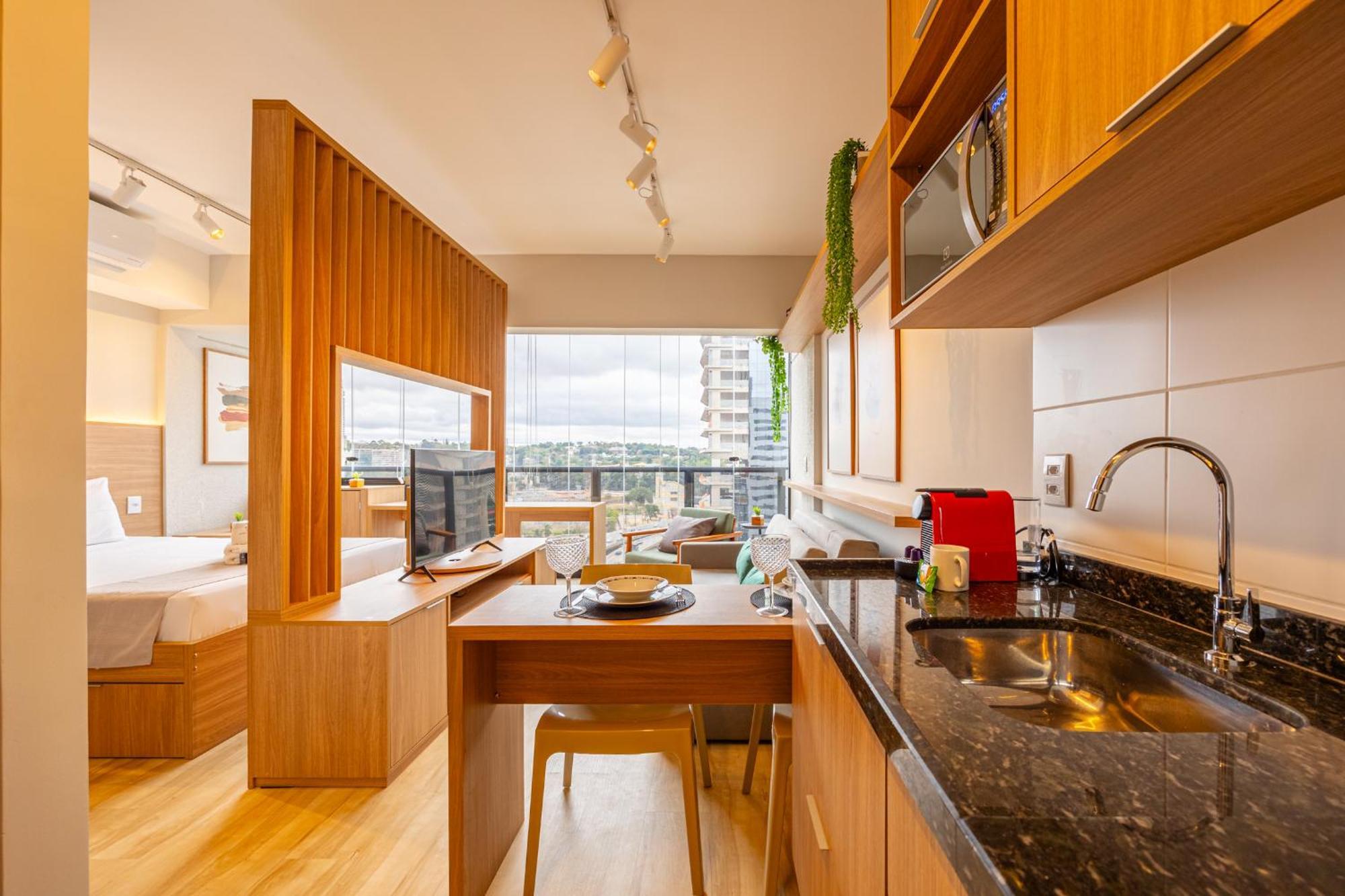 Apartamento Easy Star - Belissimo No Coracao Da Olimpia - Kc01i *